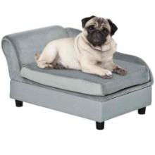 PawHut Luxury Fancy Dog Couch with Hidden Storage