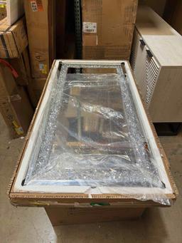 47 x 24 Crystal Crush Diamond Wall Mirror Silver Mirror Gorgeous Rectangle Mirror