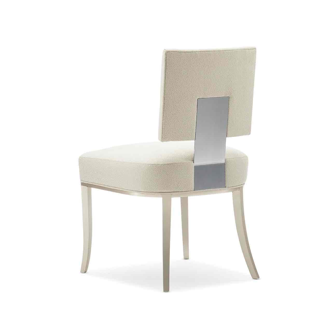 Caracole Reserved Seating Dining Chair - Brushed Chrome - Set Of 2