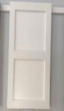 Arched Premier Flat Paneled Shutters Wood
