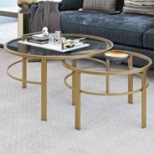 Gaia Glass Top Nesting Coffee Table