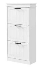 HOMCOM Shoe Storage Cabinet with 3 Flip Drawers