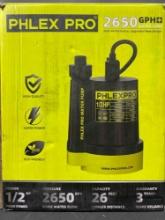 PhlexPro 1/2HP Sump Pump Submersible
