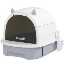 PawHut Covered Cat Litter Box