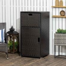 Outdoor Towel Rack & Pool Toy Cabinet/Hot Tub Accessory Storage