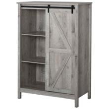 HOMCOM Farmhouse Accent Cabinet, Kitchen Cupboard Storage Cabinet
