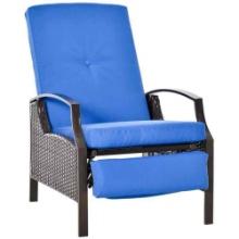 Outsunny Rattan Outdoor Recliner Chair