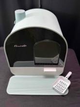 PawHut Cat Litter Box with Lid, Covered