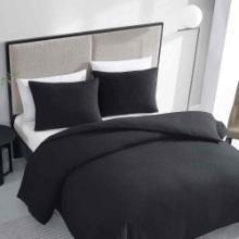 Vera Wang Waffle Pique Solid Cotton Comforter Set King Size