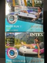 Set of 2 Intex River Run I Inflatable Water Lounge Tube