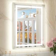 Super Bright Bathroom Vanity Mirror, LED Lighted Mirror with Frontlit & Backlit, 3 Color