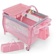 Gymax Portable Foldable Baby Playard Playpen Nursery Center