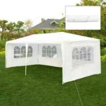 Costway 10 ft. x 20 ft. White Canopy Tent