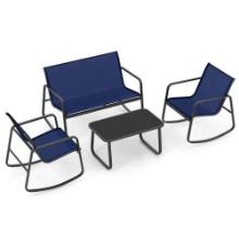 4 Piece Patio Rocking Set