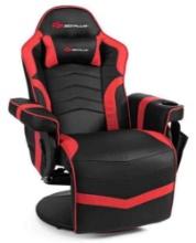 Costway Massage Gaming Recliner Reclining Racing Chair Swivel