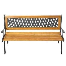 Giantex Outdoor Bench, 3-Person Park Bench