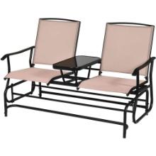 Costway 2 Person Outdoor Patio Double Glider Chair