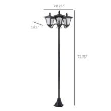 Outsunny Outdoor Lamp Post Lights
