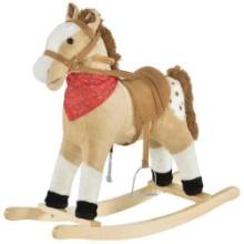 Qaba Kids Plush Ride-On Rocking Horse