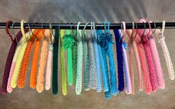 Hand Crocheted/Knitted Wooden Hangers