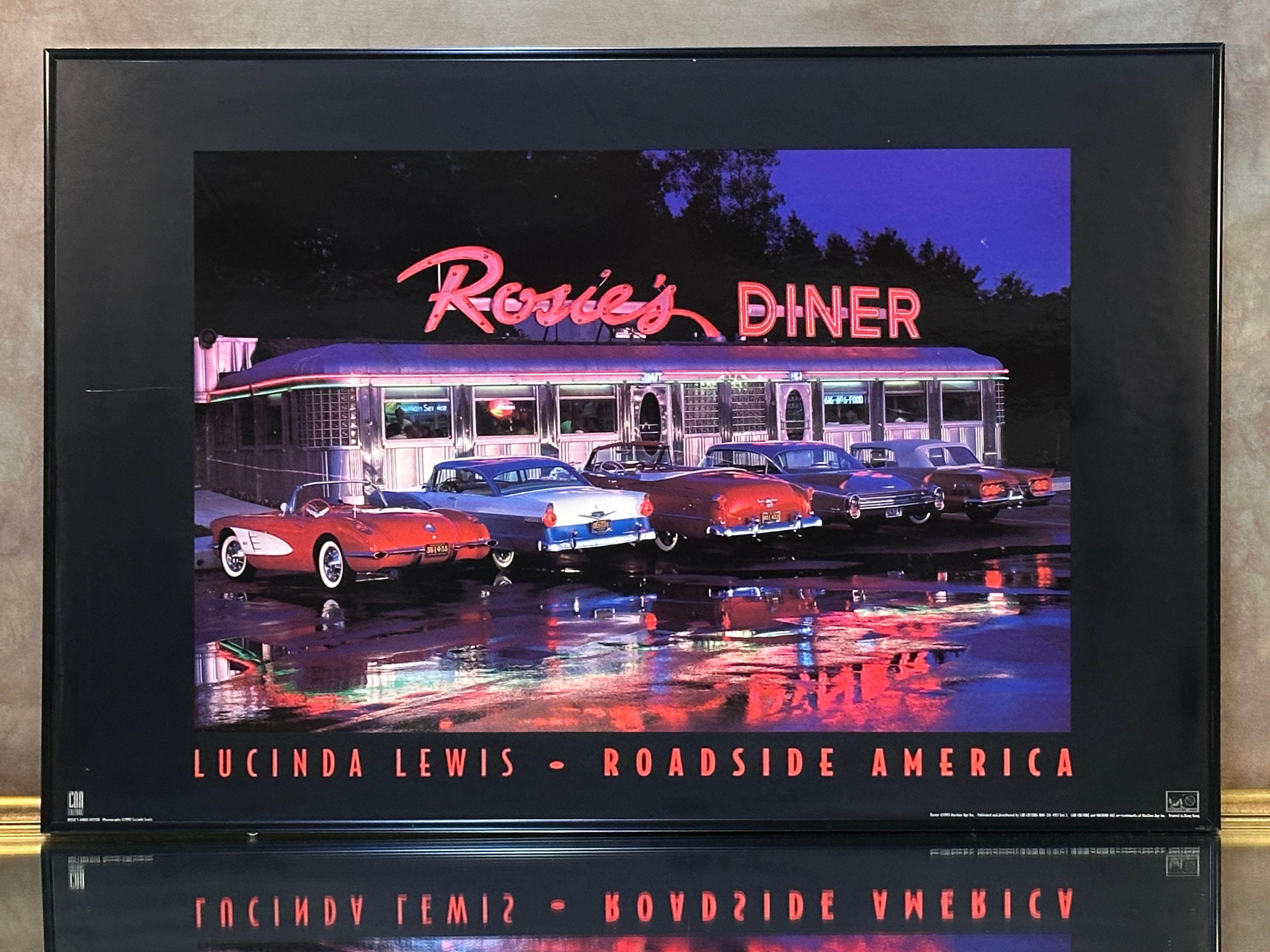 Rosie's Diner Lucinda Lewis Roadside America Poster