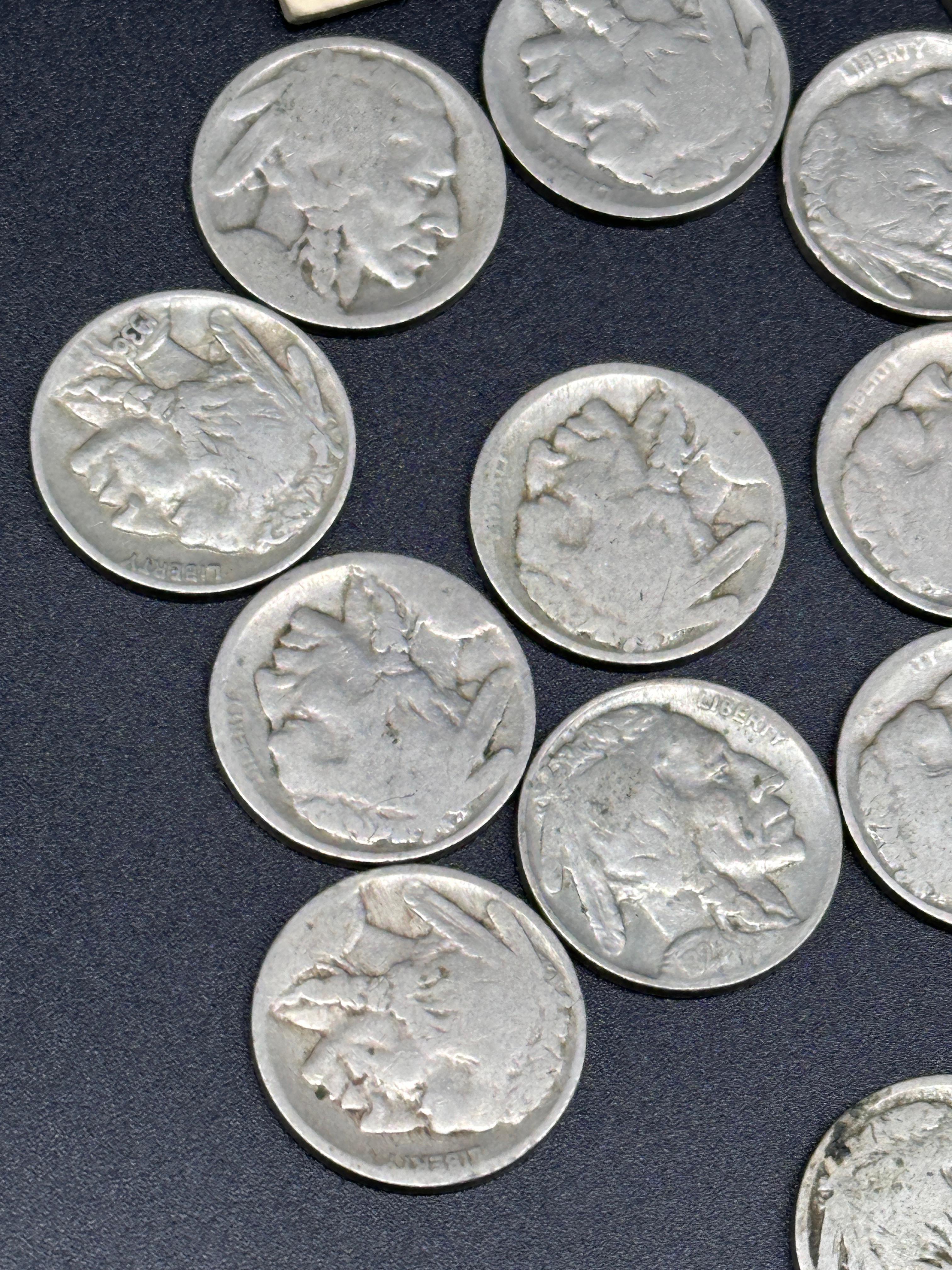 Collection of Buffalo Indian Head Nickels