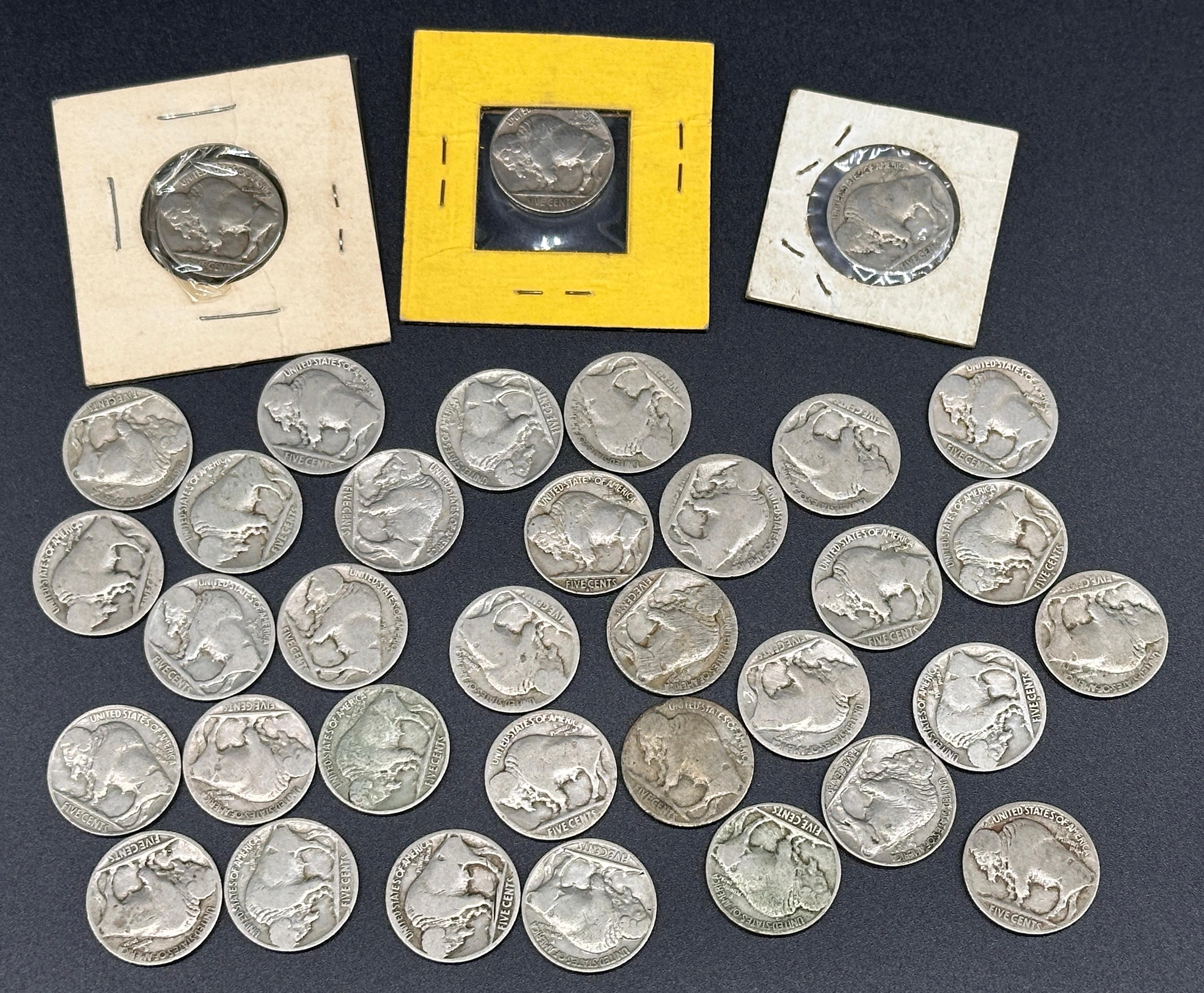 Collection of Buffalo Indian Head Nickels