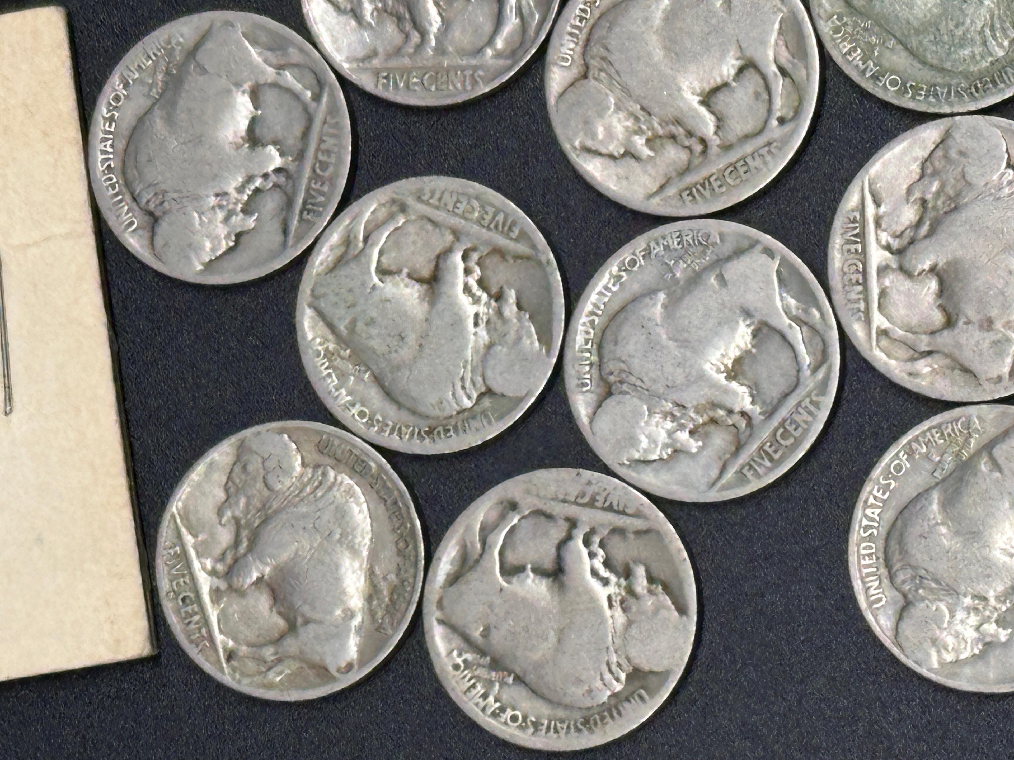 Collection of Buffalo Indian Head Nickels