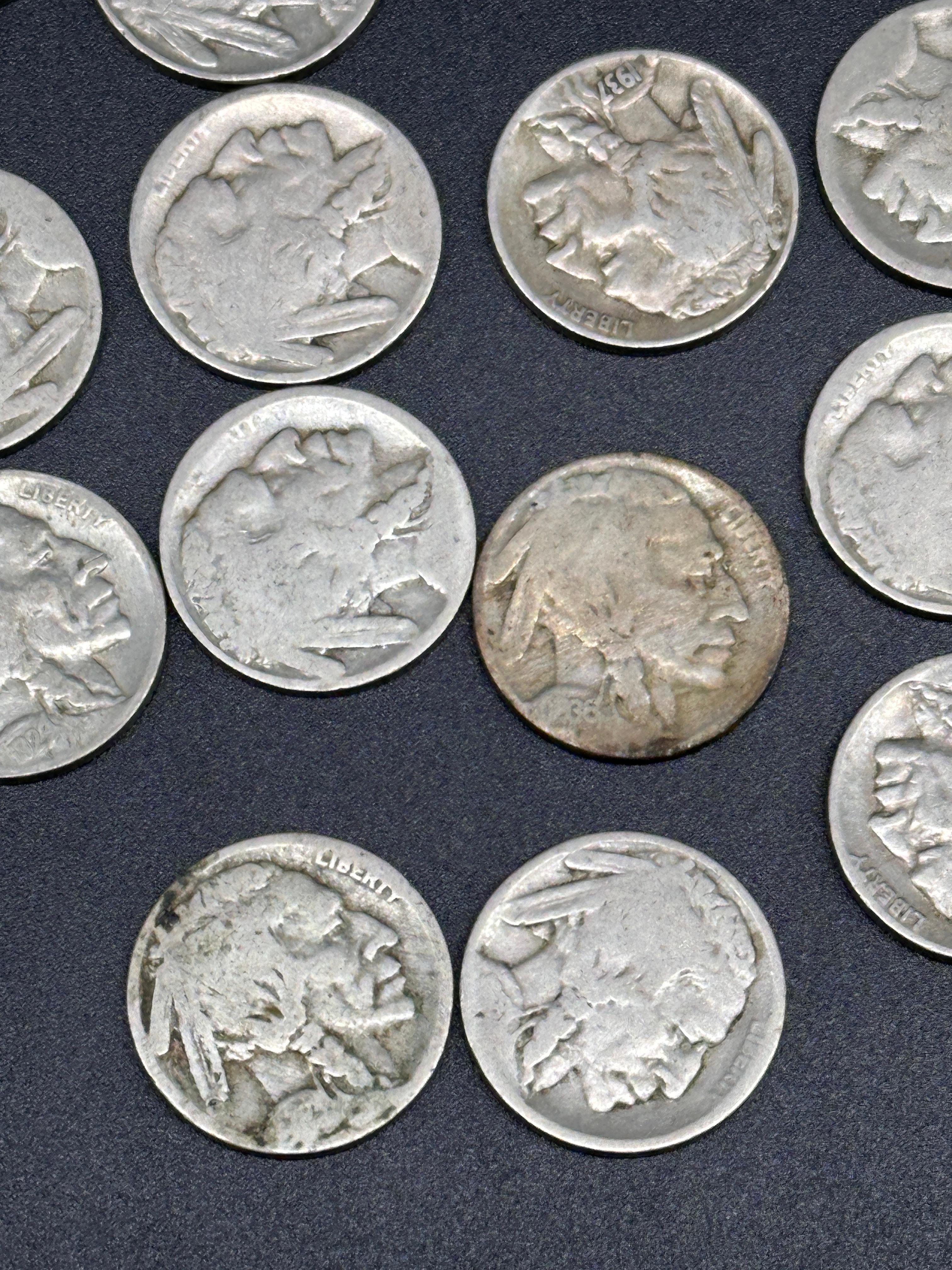 Collection of Buffalo Indian Head Nickels