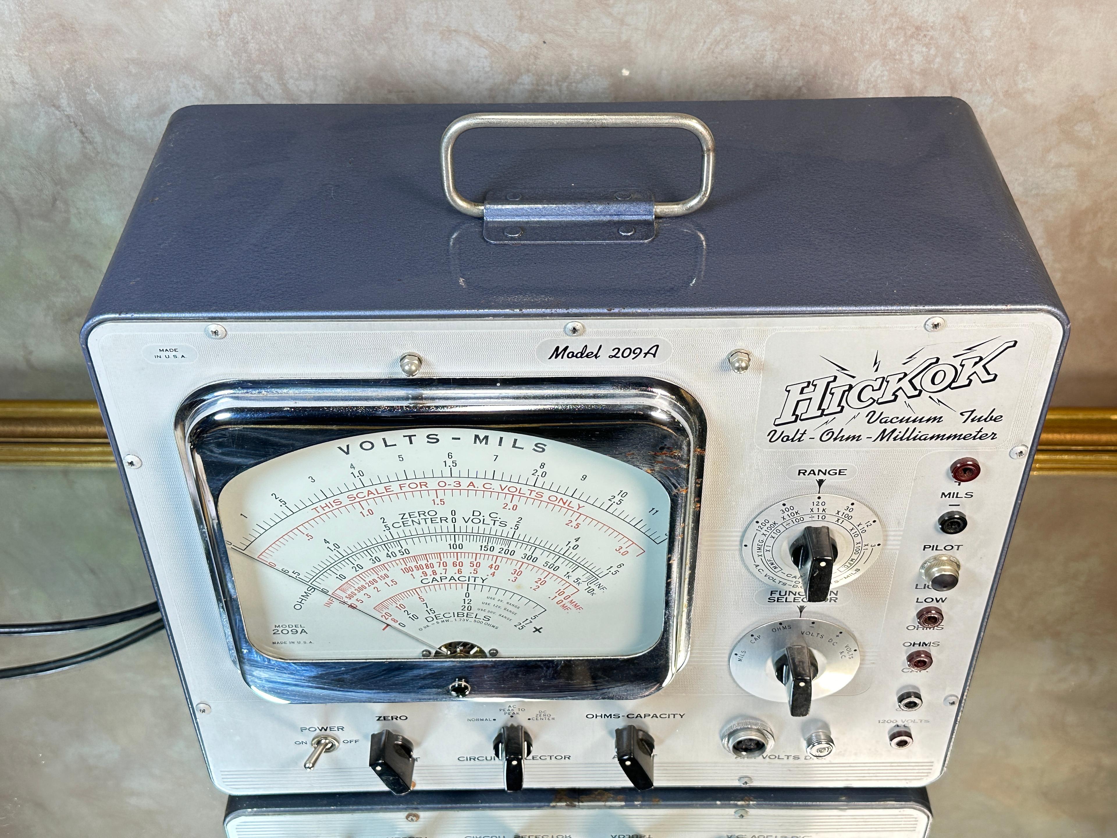 Vintage Hickok Model 209A Volt Meter