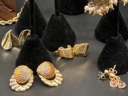 Assortment of Vintage Gold Tone Jewelry