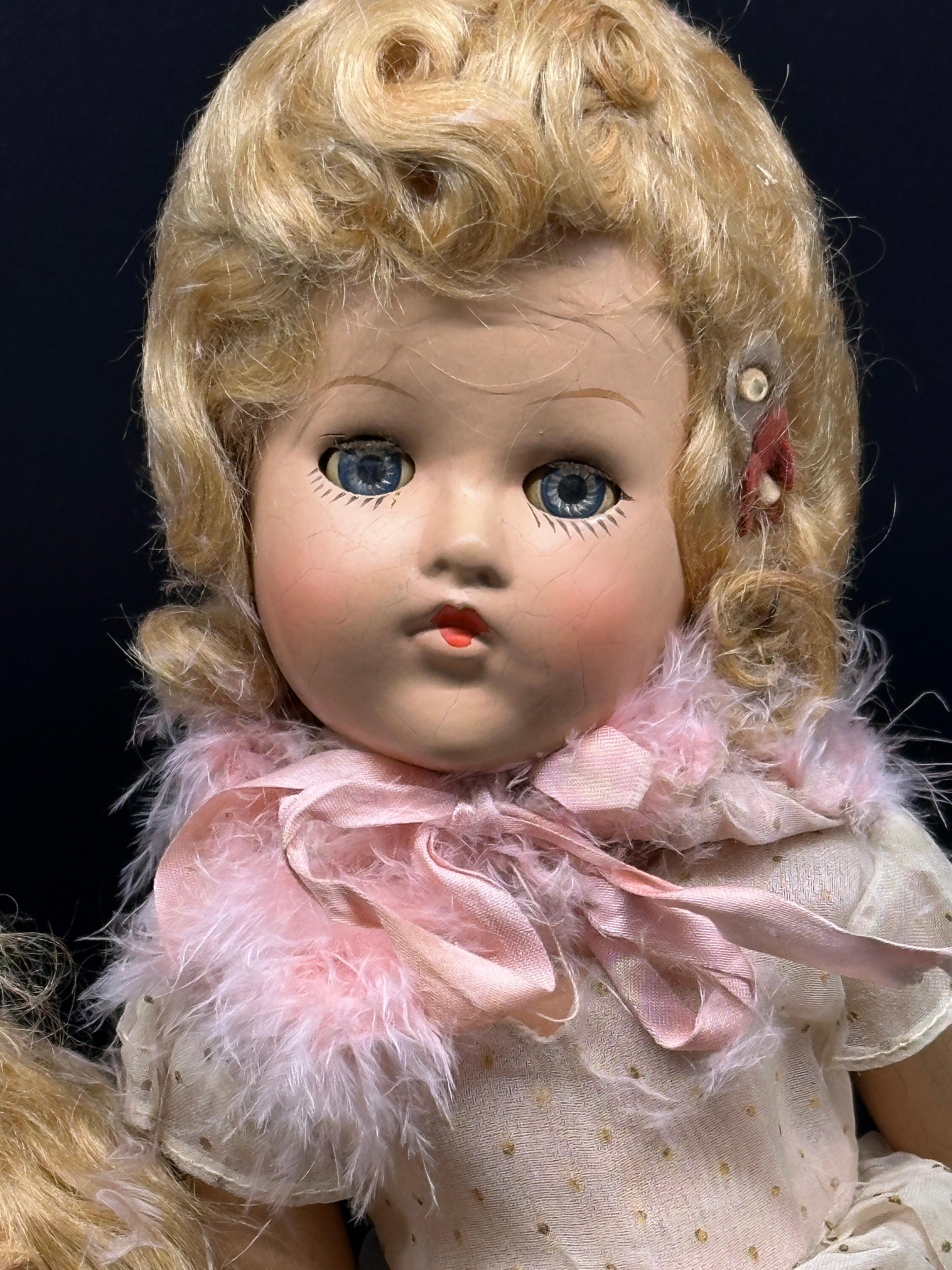 (3) Vintage Composition Baby Dolls and Doll Clothes