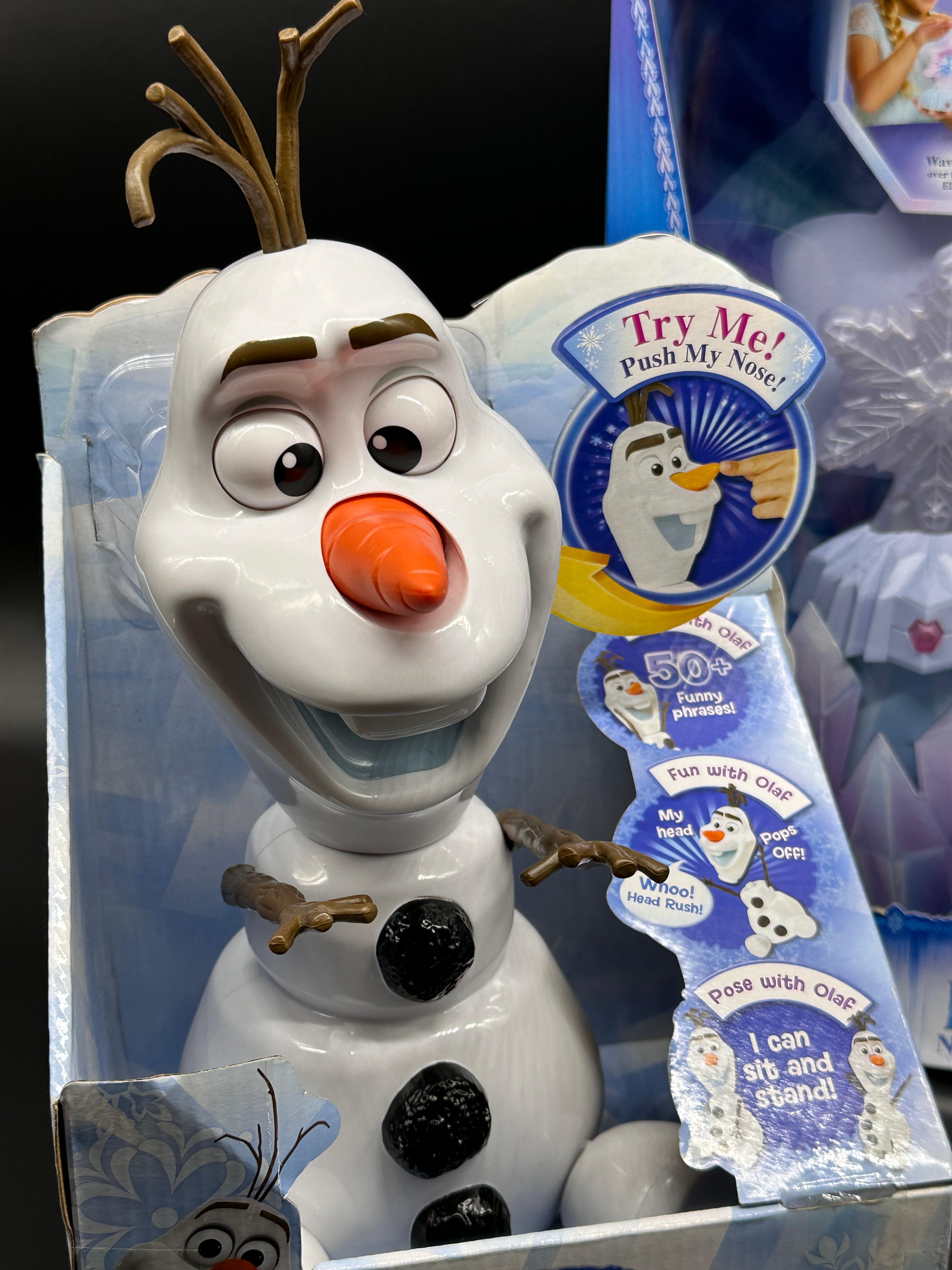 Disney's Frozen Singing Elsa and Olaf-A-Lot Dolls in Package