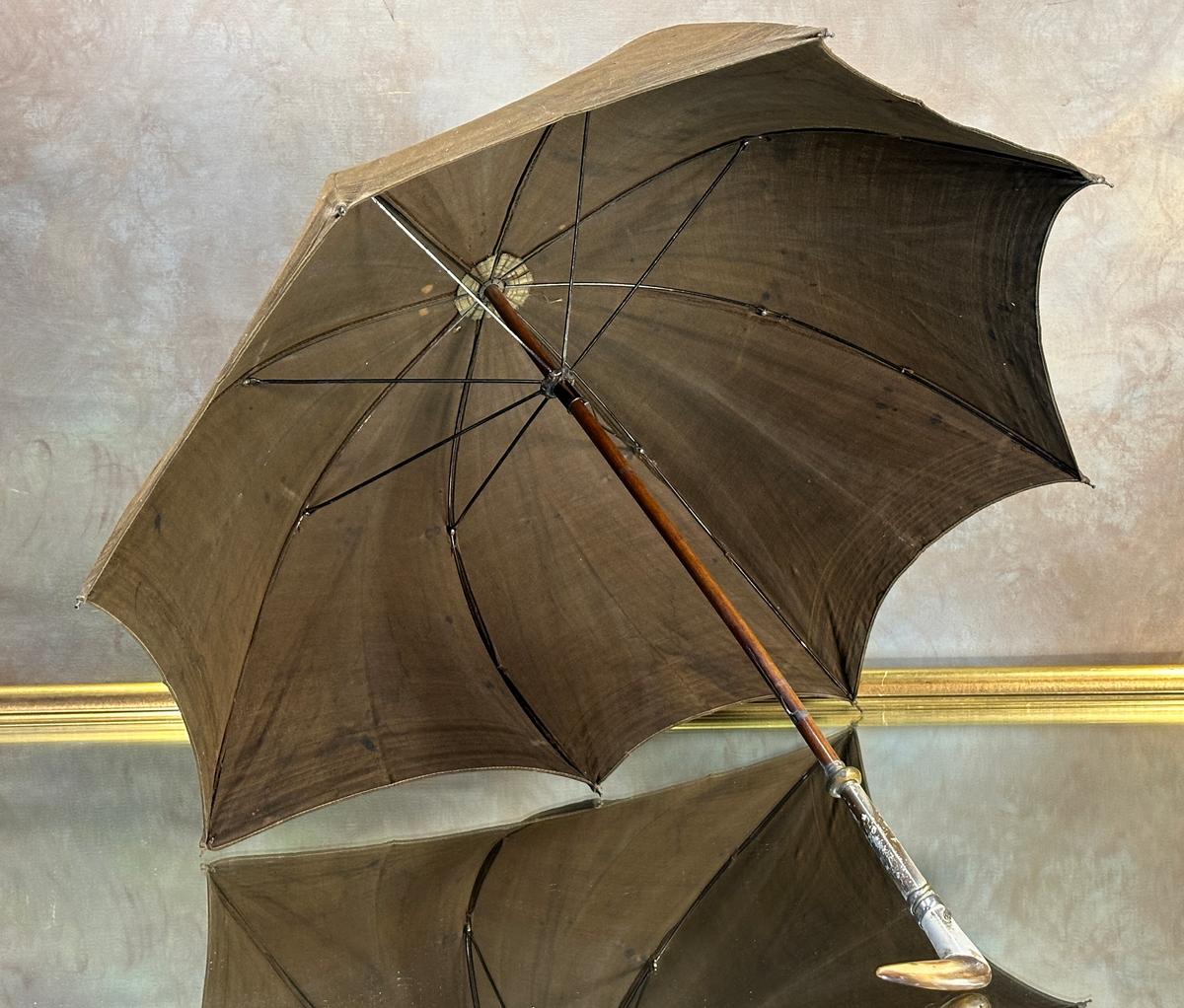 1800s Victorian Cloth Umbrella