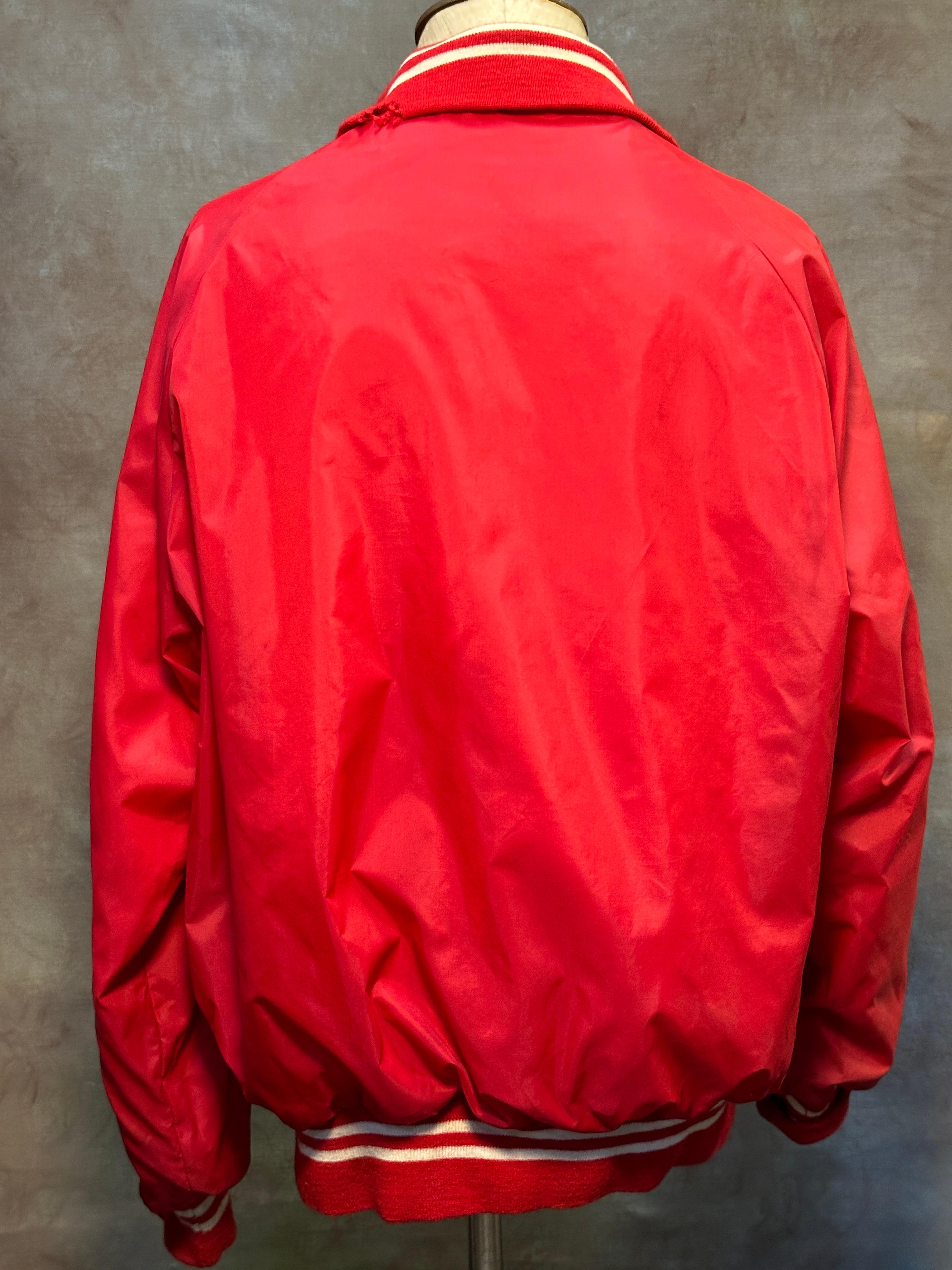 Vintage Red "Rainier Beer'" Champion Sideline Jacket