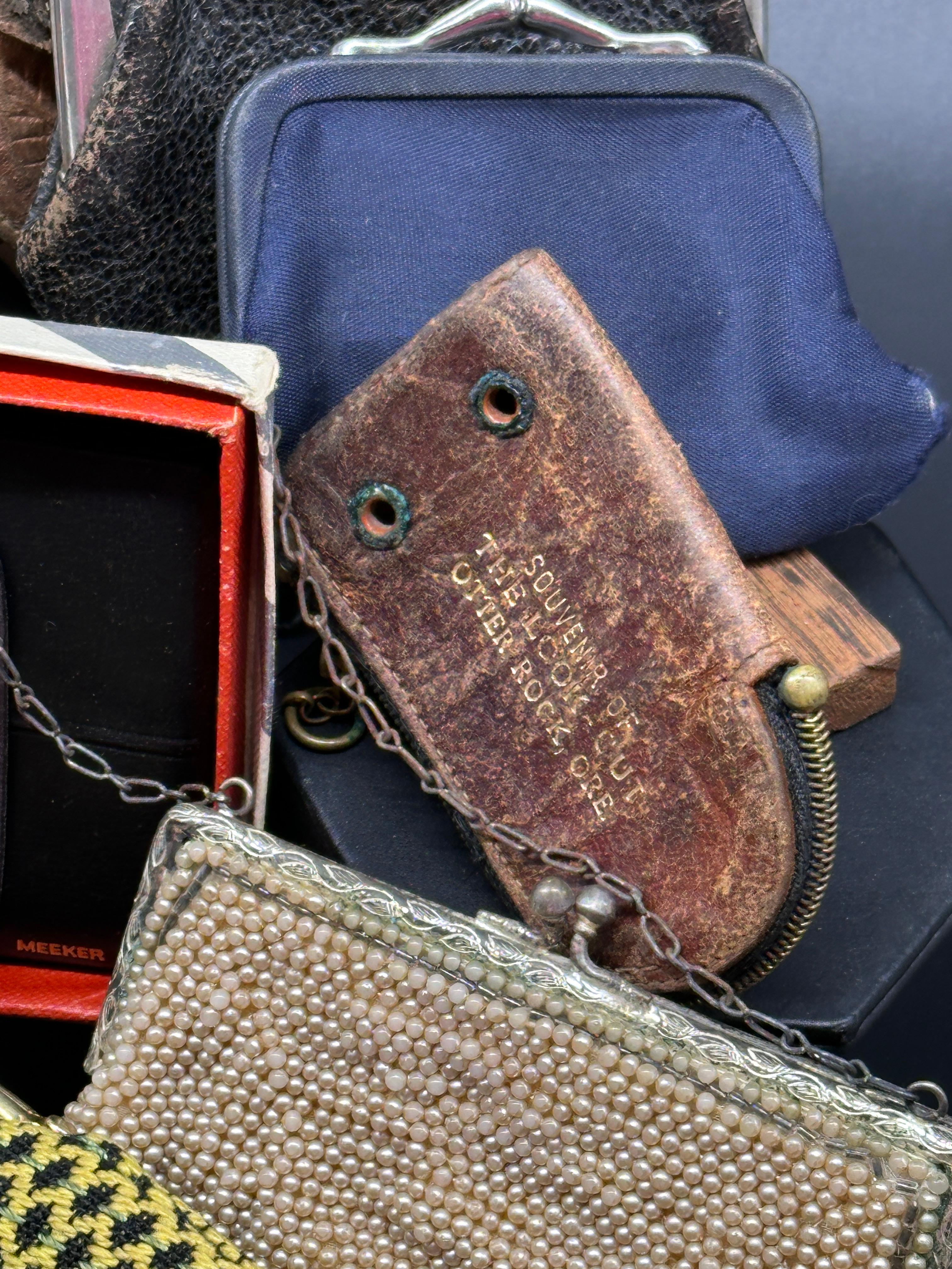 Variety of Vintage Wallets, Coin Purses and Eye Glass Cases