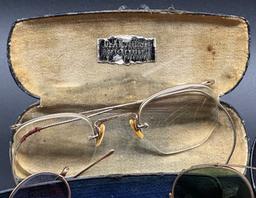 Misc. Vintage/Antique Eye Glasses and Sunglasses (Some w/Cases)