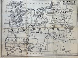 Map of Oregon and Washington-Copyrighted by The Sportsmen's Guide