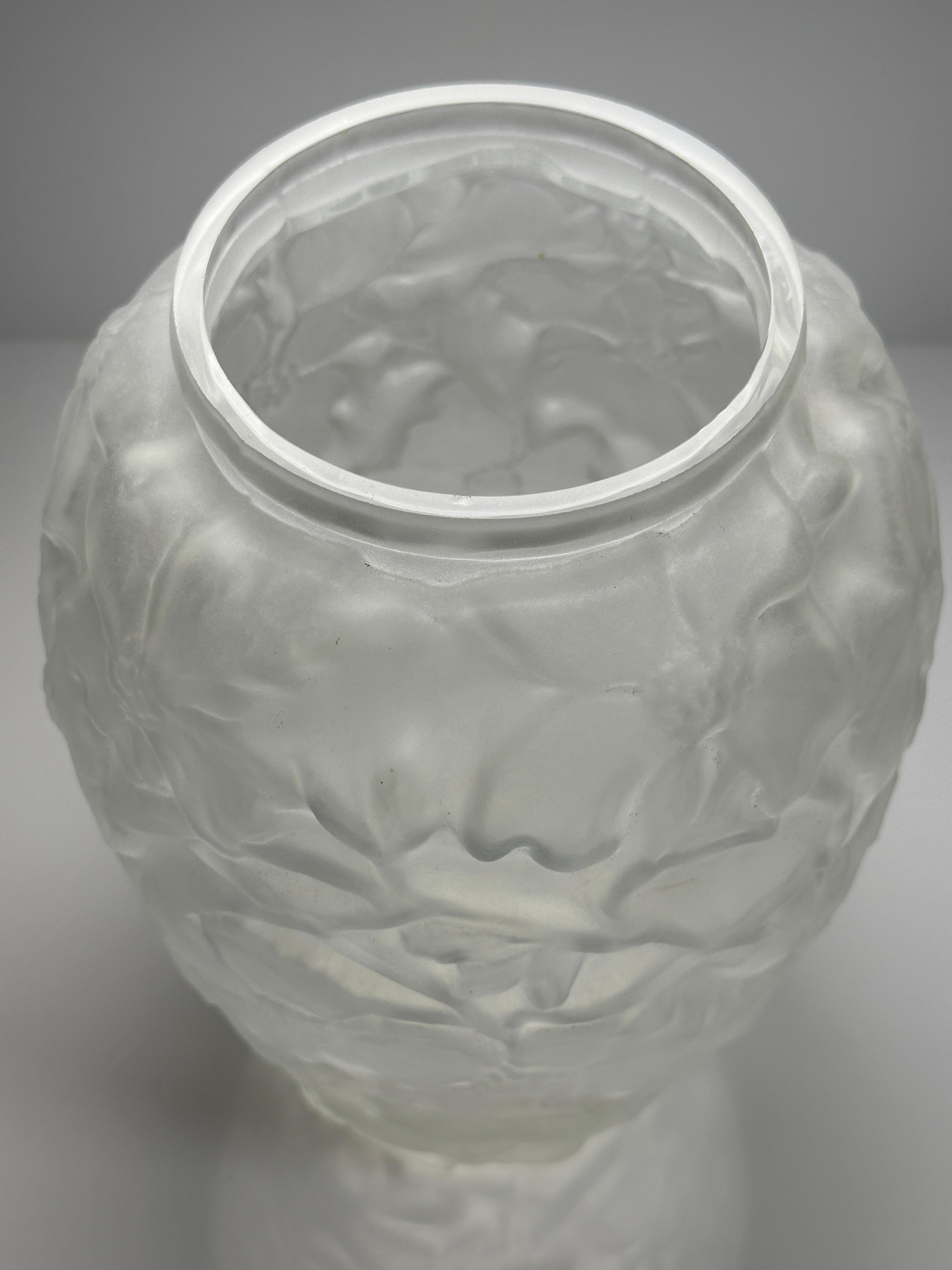 Joseph Inwald Dogwood Frosted Vase