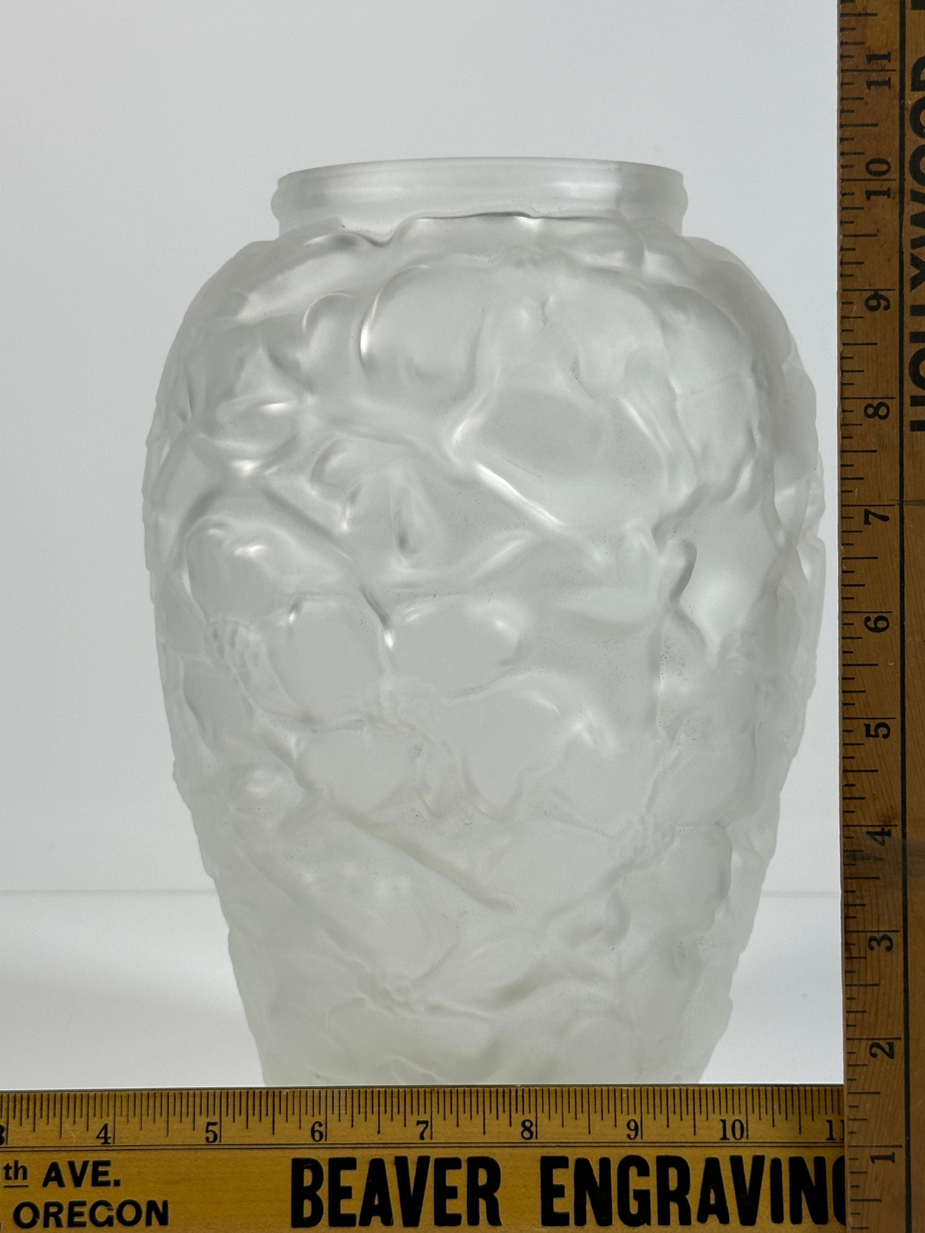 Joseph Inwald Dogwood Frosted Vase