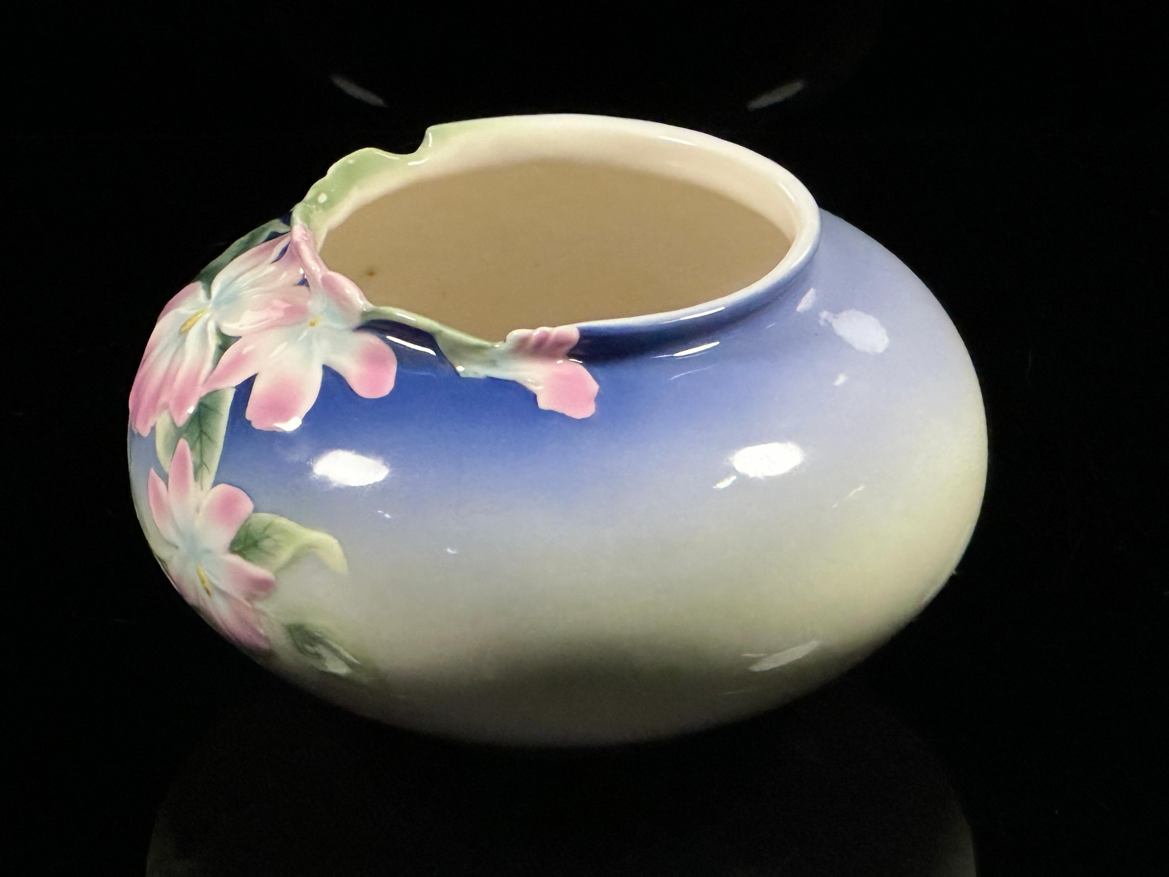 Franz Porcelain Pink Orchid Planter Vase