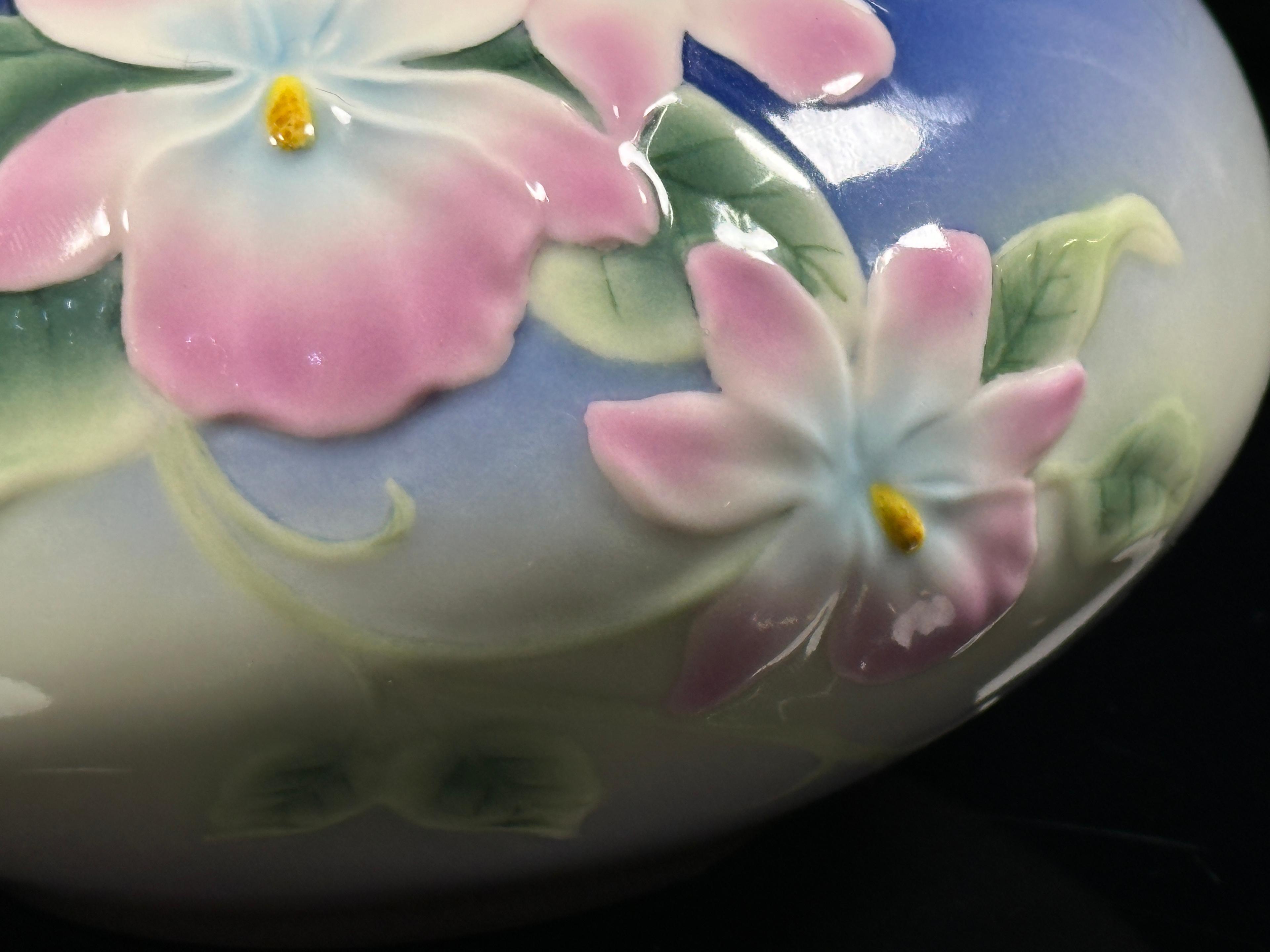 Franz Porcelain Pink Orchid Planter Vase