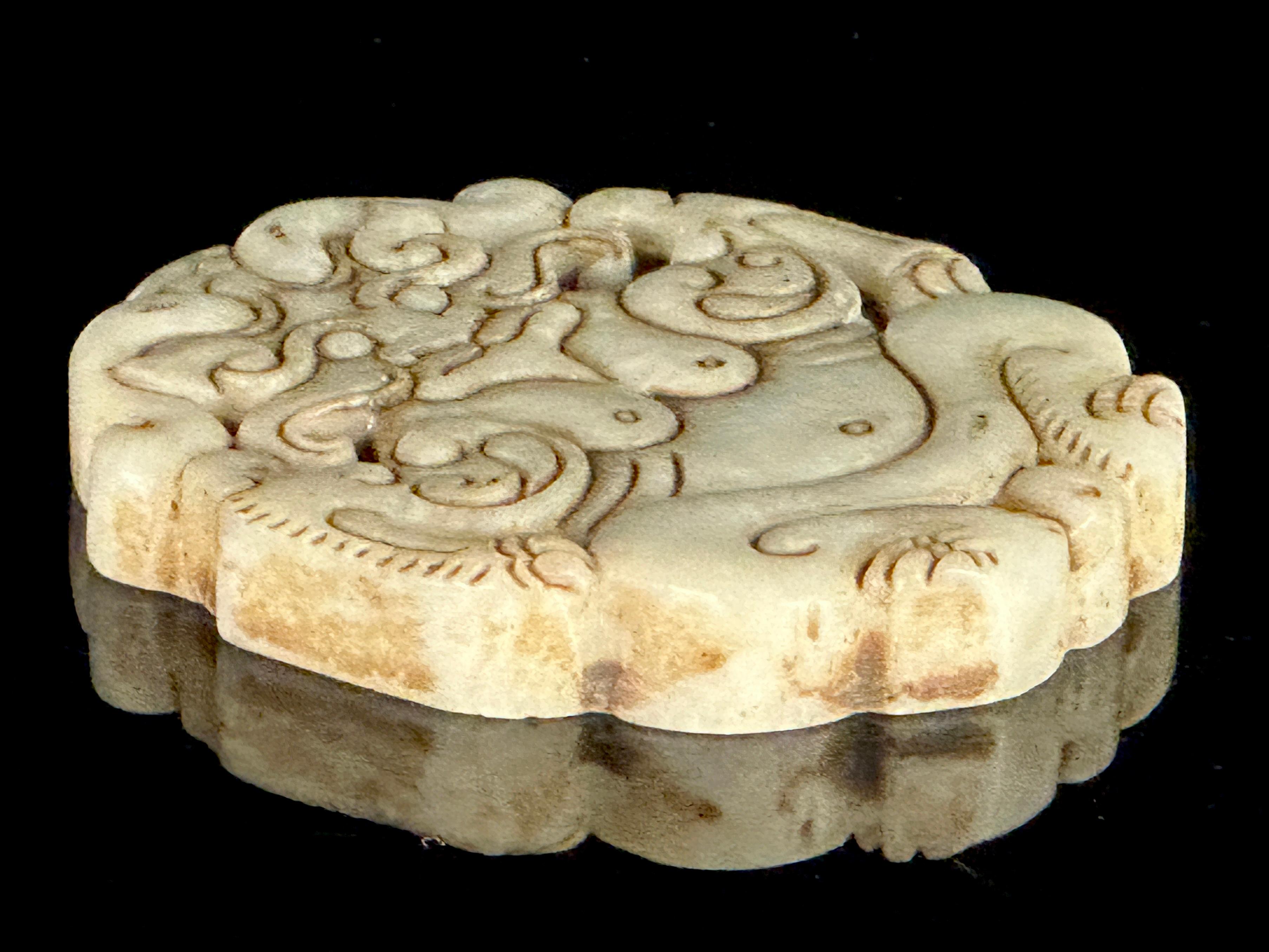 Chinese Carved Soapstone Pendant