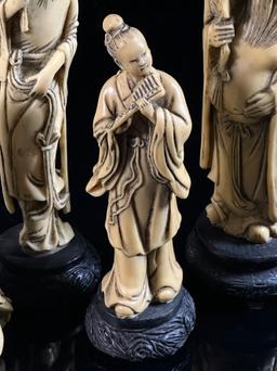 Four Asian Carved Figures