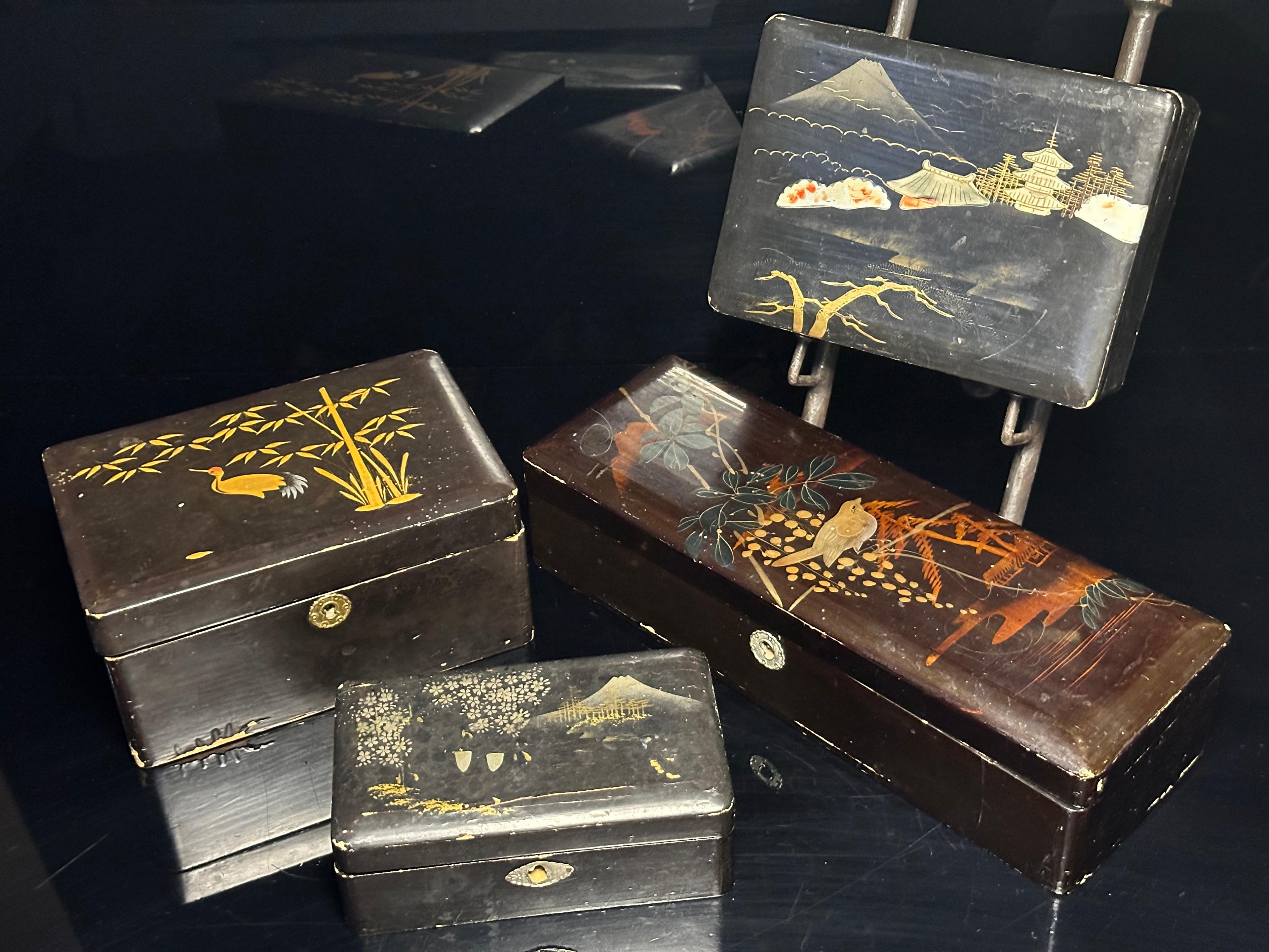 Four Lacquered Boxes