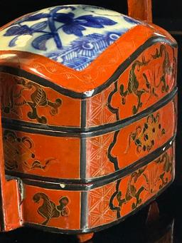 Chinese Lacquered Shard Box