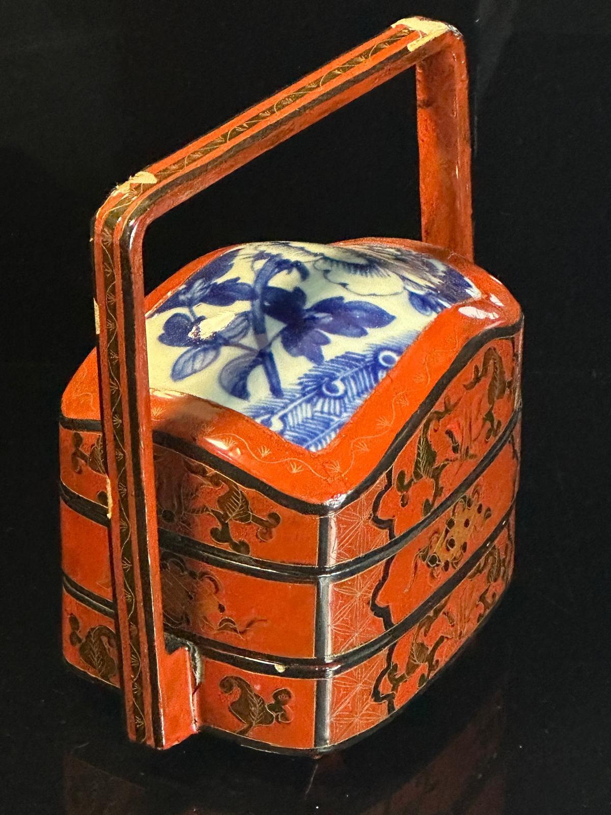 Chinese Lacquered Shard Box