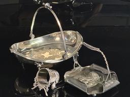 Three Victorian Silver Plate Items