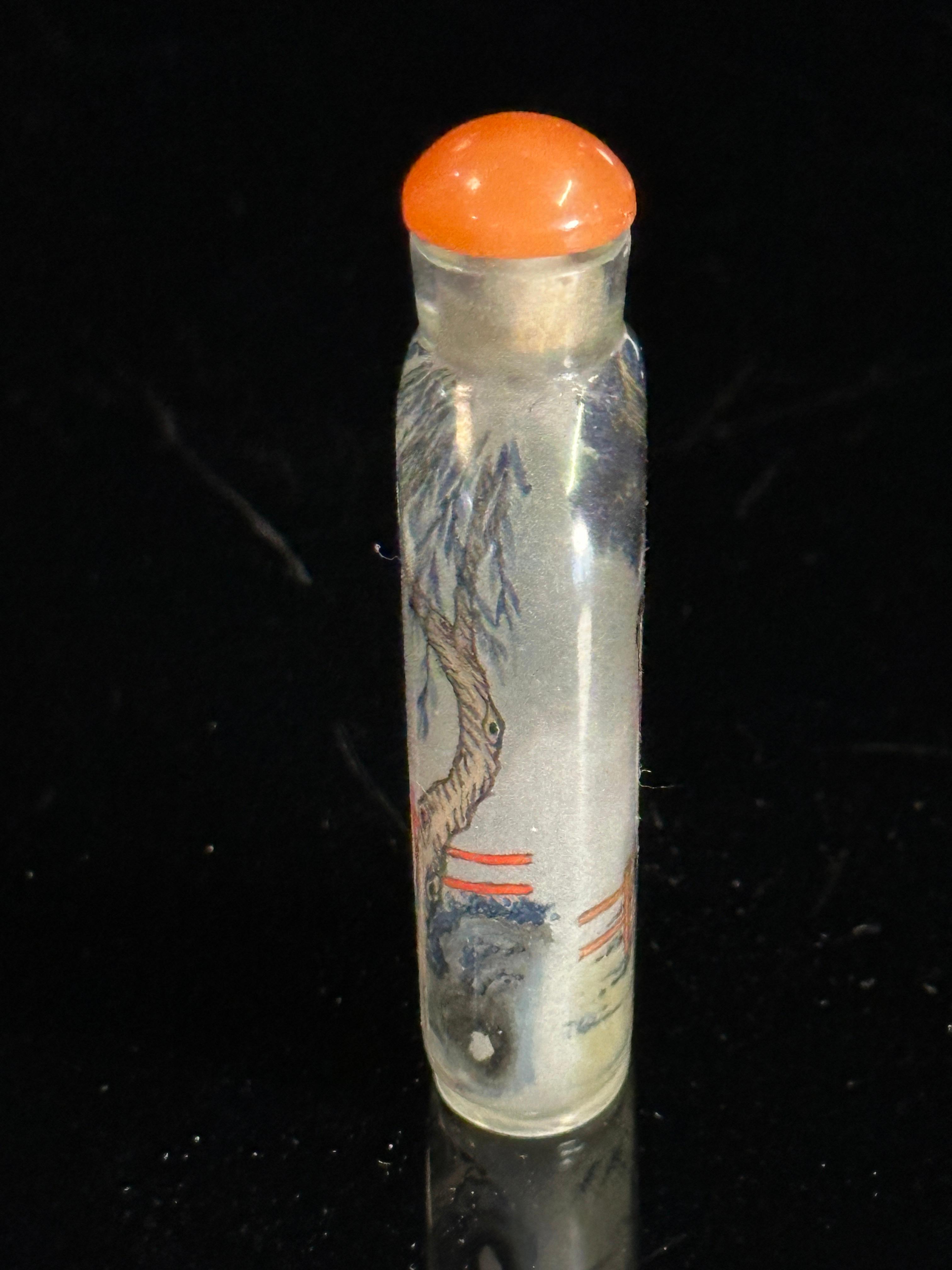 Japanese Reverse Painted Snuff Bottle