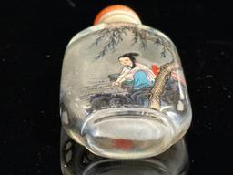 Japanese Reverse Painted Snuff Bottle